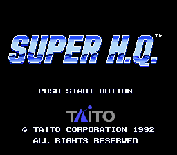 Super H.Q. Title Screen